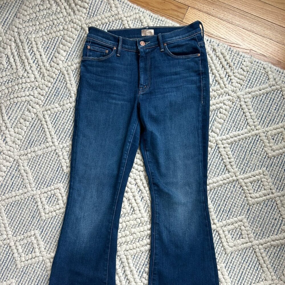 Mother Weekender Fray High Rise Flare Jeans